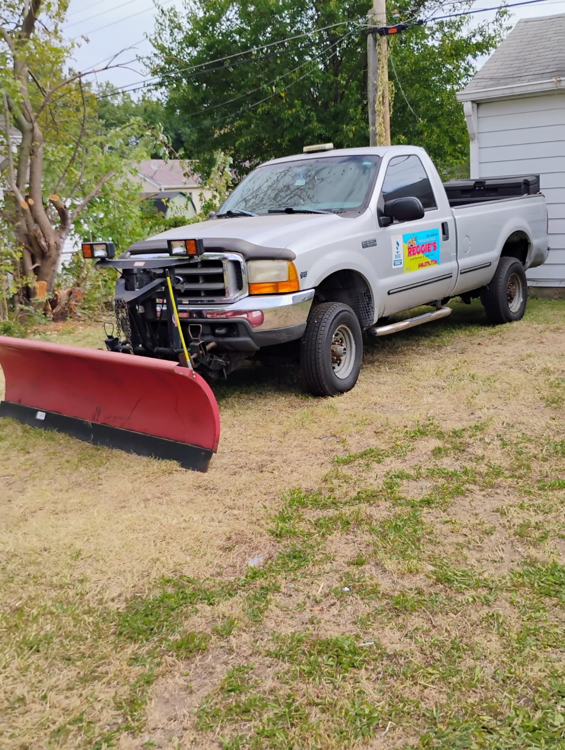 Reggie's snow plow truck and plow